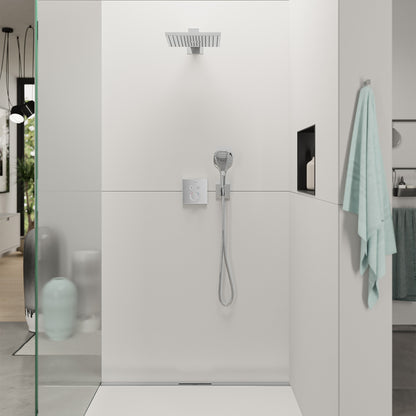 hansgrohe FixFit E Wall Outlet with Handshower Holder