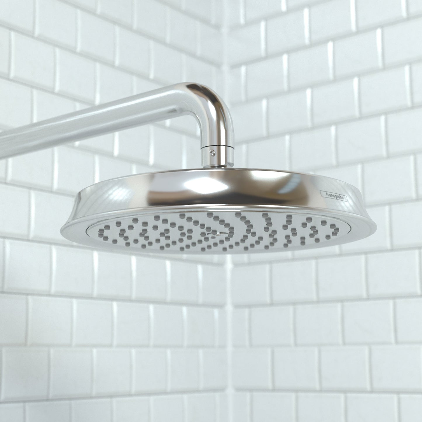 hansgrohe Raindance Classic Showerhead 180 1-Jet, 2.5 GPM