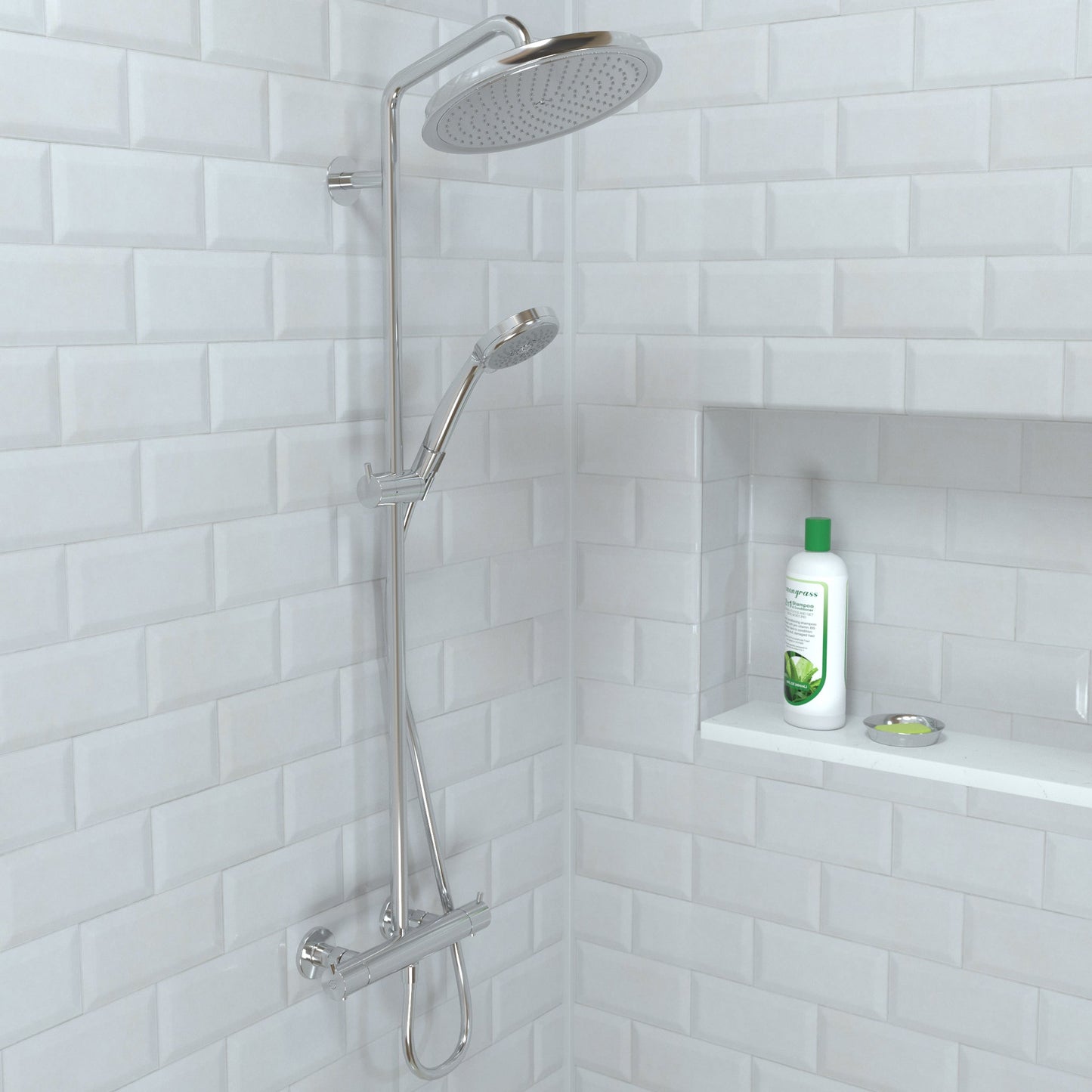hansgrohe Raindance Classic Showerhead 240 1-Jet, 2.5 GPM