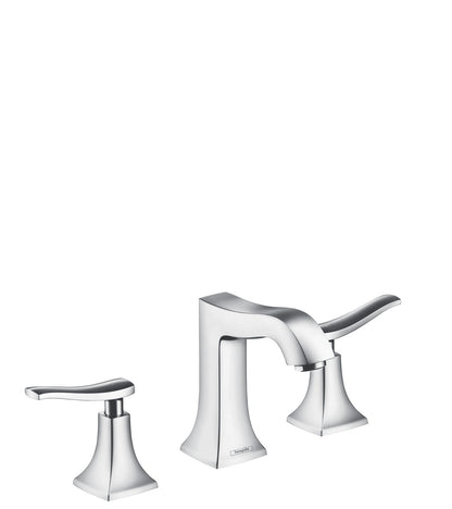 hansgrohe Metris C Widespread Faucet 100 with Pop-Up Drain, 1.2 GPM
