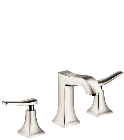 hansgrohe Metris C Widespread Faucet 100 with Pop-Up Drain, 1.2 GPM