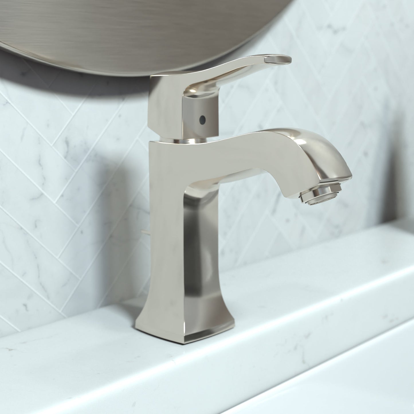 hansgrohe Metris C Single-Hole Faucet 100 with Pop-Up Drain, 1.2 GPM