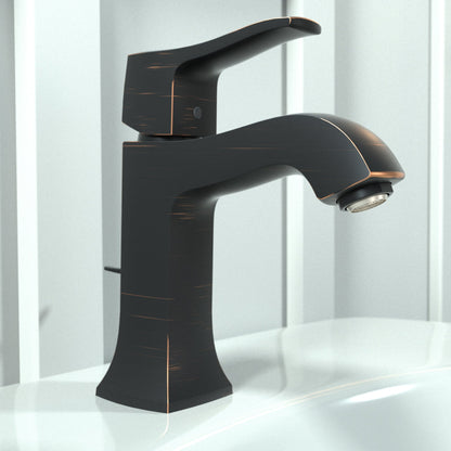 hansgrohe Metris C Single-Hole Faucet 100 with Pop-Up Drain, 1.2 GPM