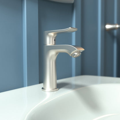 hansgrohe Metris Single-Hole Faucet 100 with Pop-Up Drain, 1.2 GPM