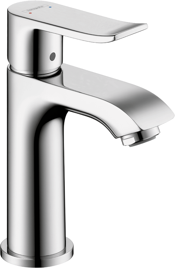 hansgrohe Metris Single-Hole Faucet 100 with Pop-Up Drain, 1.2 GPM