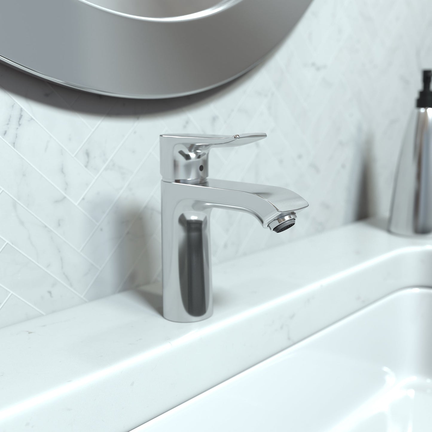 hansgrohe Metris Single-Hole Faucet 110 CoolStart, 1.2 GPM