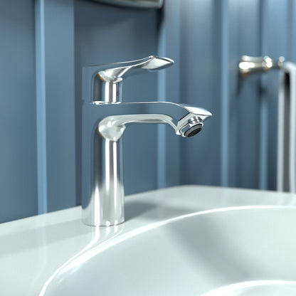 hansgrohe Metris Single-Hole Faucet 110 with Pop-Up Drain, 0.5 GPM