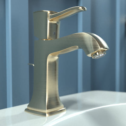 hansgrohe Metropol Classic Single-Hole Faucet 110 with Pop-Up Drain, 1.2 GPM