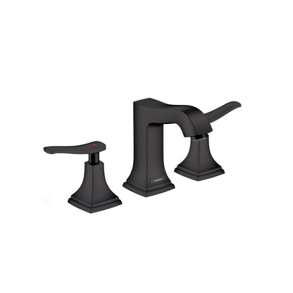 hansgrohe Metropol Classic Widespread Faucet 110 with Lever Handles and Pop-Up Drain, 1.2 GPM
