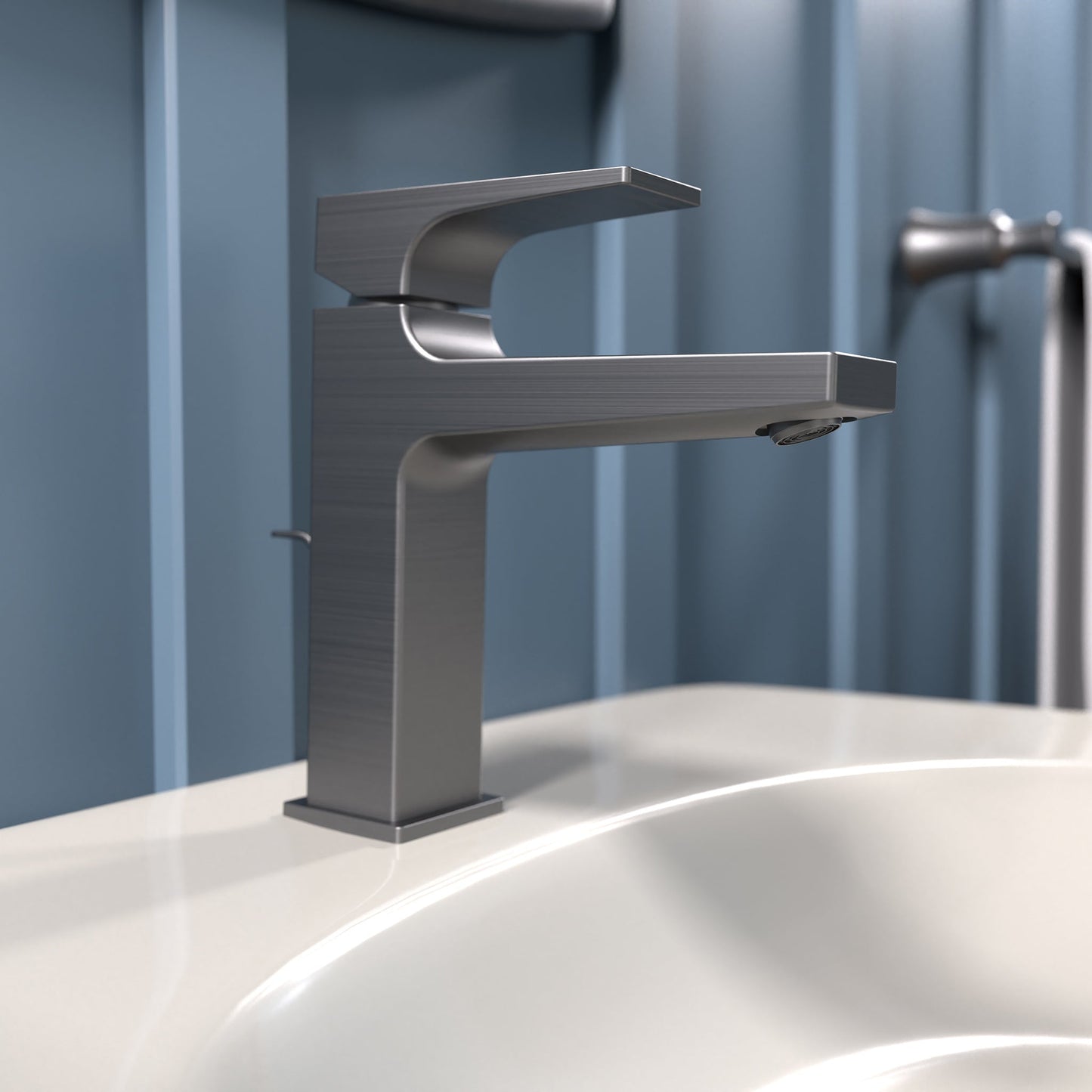 hansgrohe Metropol Single-Hole Faucet 110 with Lever Handle and Pop-Up Drain, 1.2 GPM
