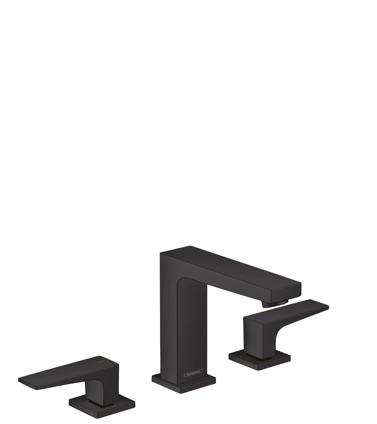 hansgrohe Metropol Widespread Faucet 110 with Lever Handles and Pop-Up Drain, 1.2 GPM