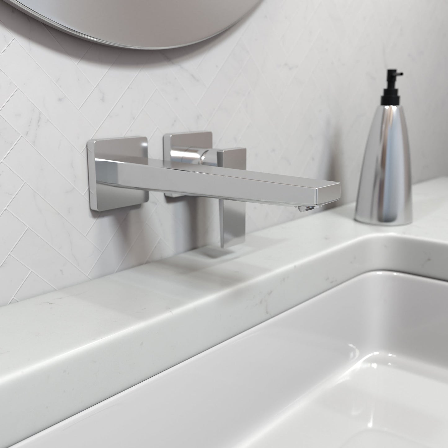 hansgrohe Metropol Wall-Mounted Single-Handle Faucet Trim with Lever Handle, 1.2 GPM