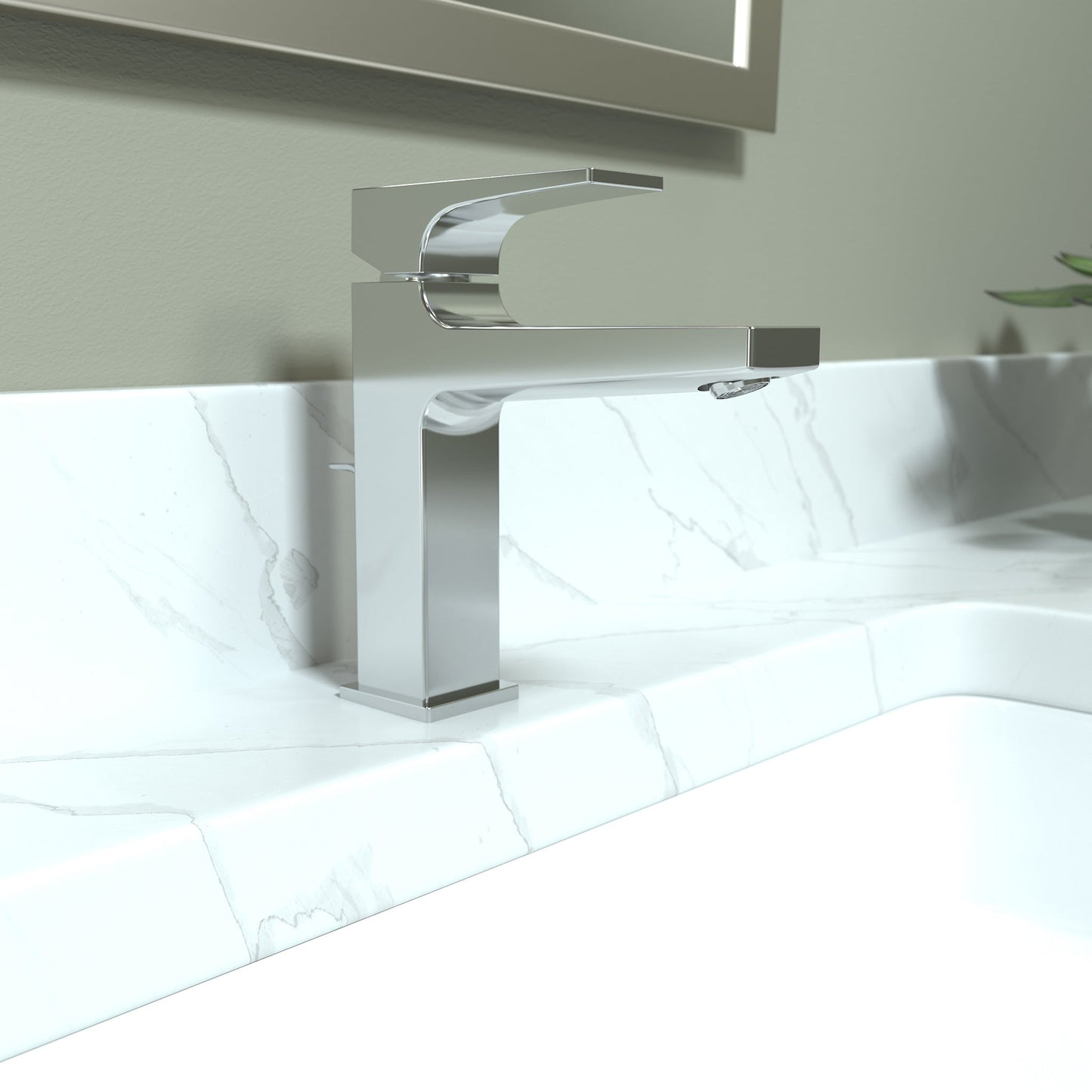 hansgrohe Metropol Single-Hole Faucet 110 with Lever Handle and Pop-Up Drain, 0.5 GPM