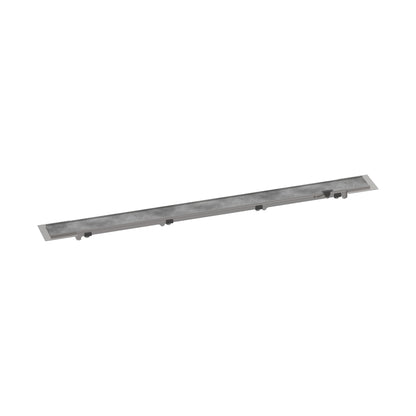 hansgrohe RainDrain Rock Trim Flex 31 1/2" Cut to Size and Tileable