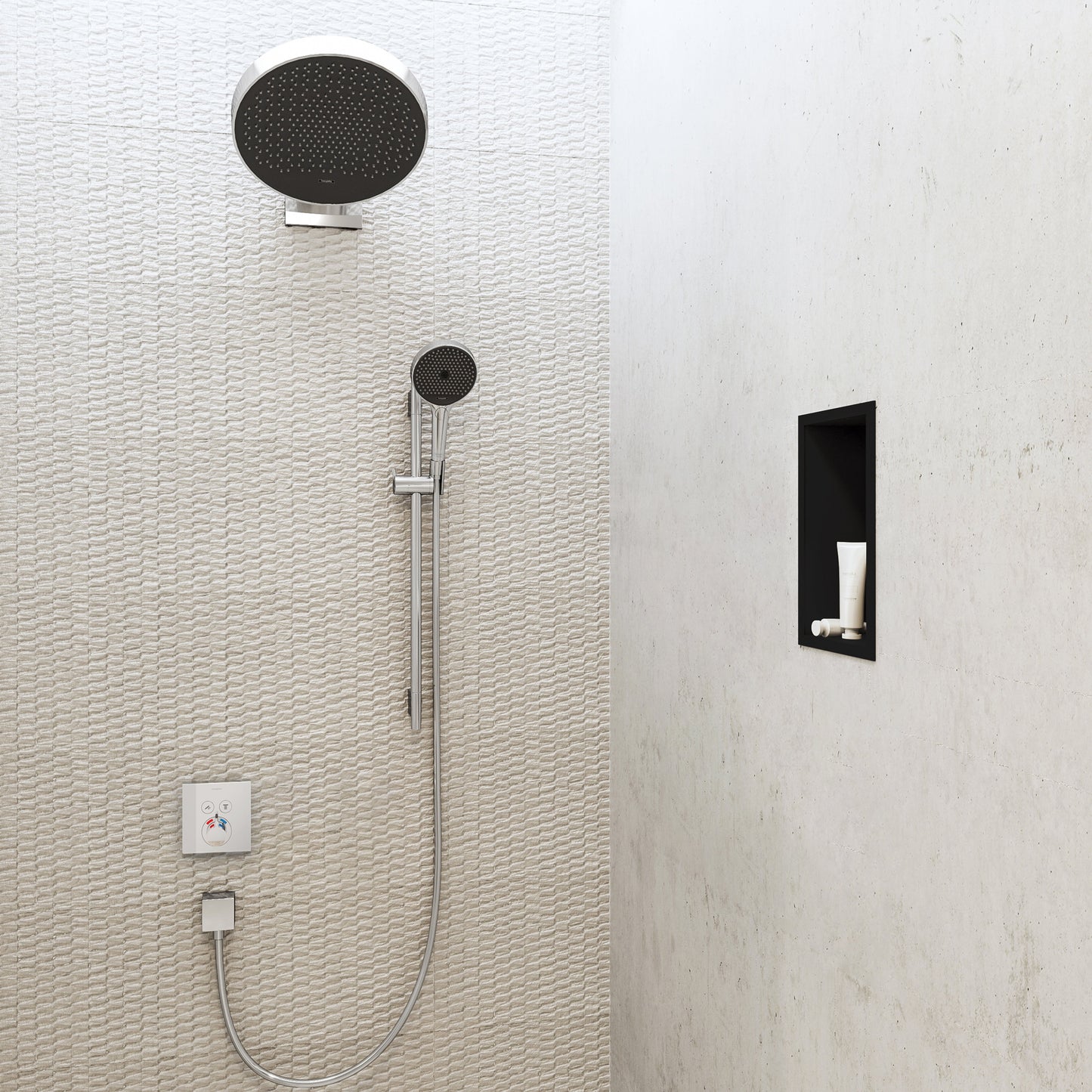 hansgrohe XtraStoris Original Wall Niche with Integrated Frame 12"x 6"x 4"