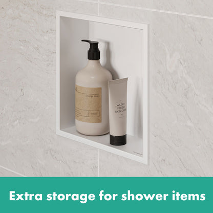 hansgrohe XtraStoris Original Wall Niche with Integrated Frame 12"x 12"x 4"