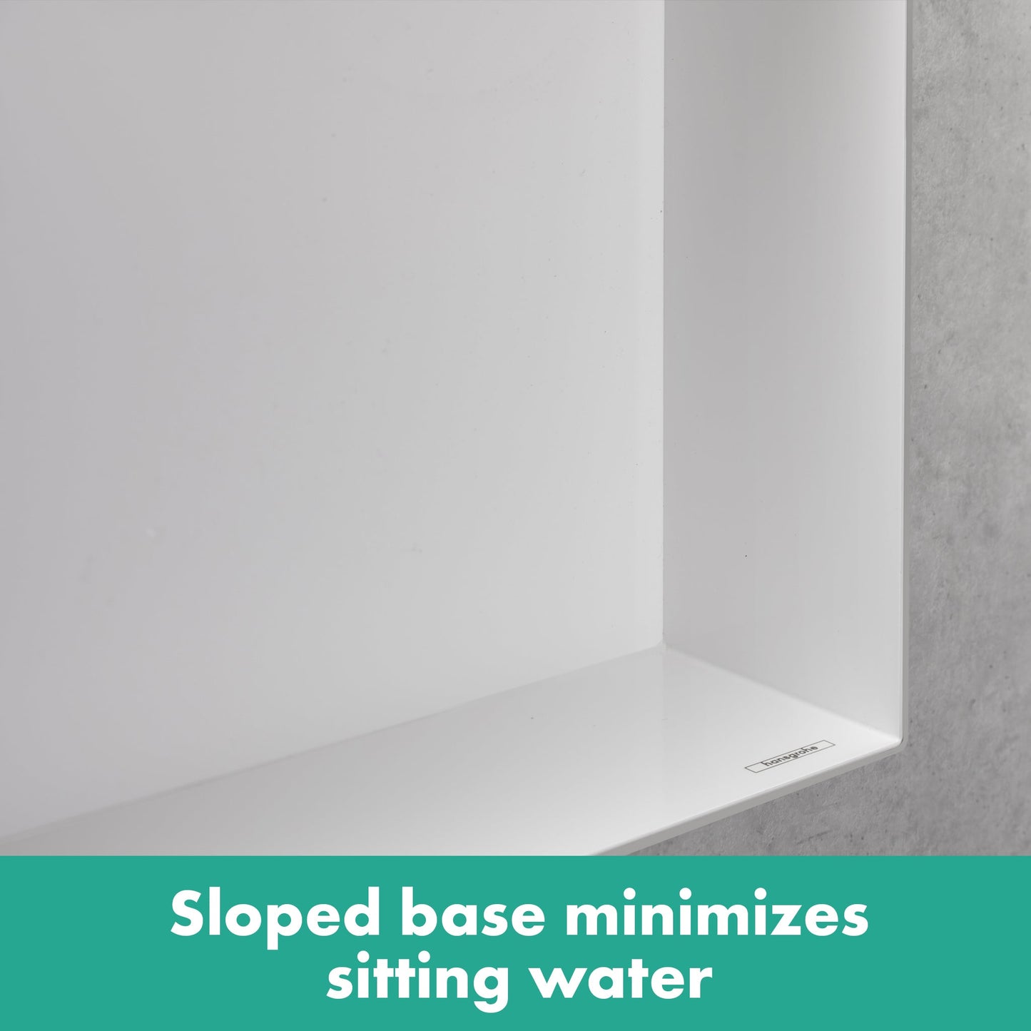 hansgrohe XtraStoris Minimalistic Wall Niche with Open Frame 12"x 12"x 4"