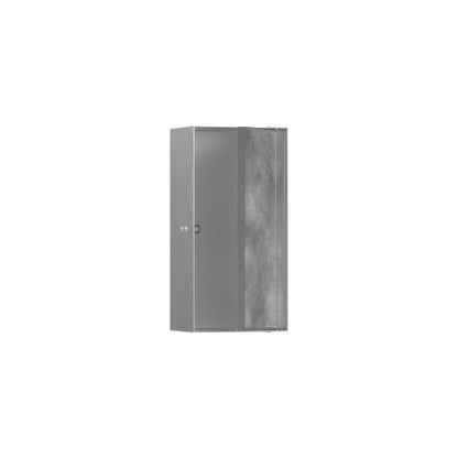 hansgrohe XtraStoris Rock Wall Niche with Tileable Door 12"x 6"x 4"