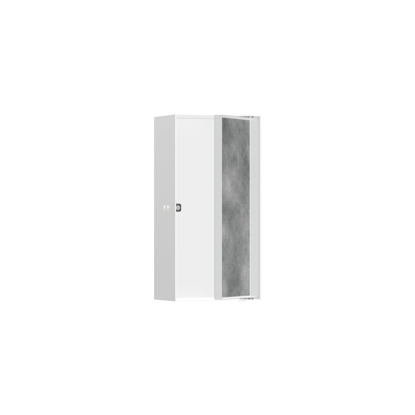 hansgrohe XtraStoris Rock Wall Niche with Tileable Door 12"x 6"x 4"
