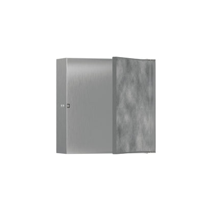 hansgrohe XtraStoris Rock Wall Niche with Tileable Door 12"x 12"x 4"