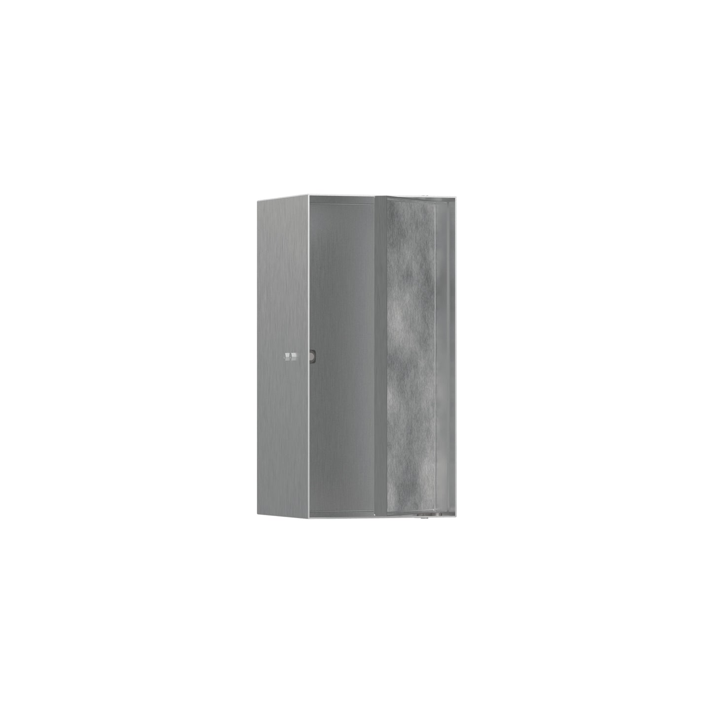 hansgrohe XtraStoris Rock Wall Niche with Tileable Door 12"x 6"x 5.5"