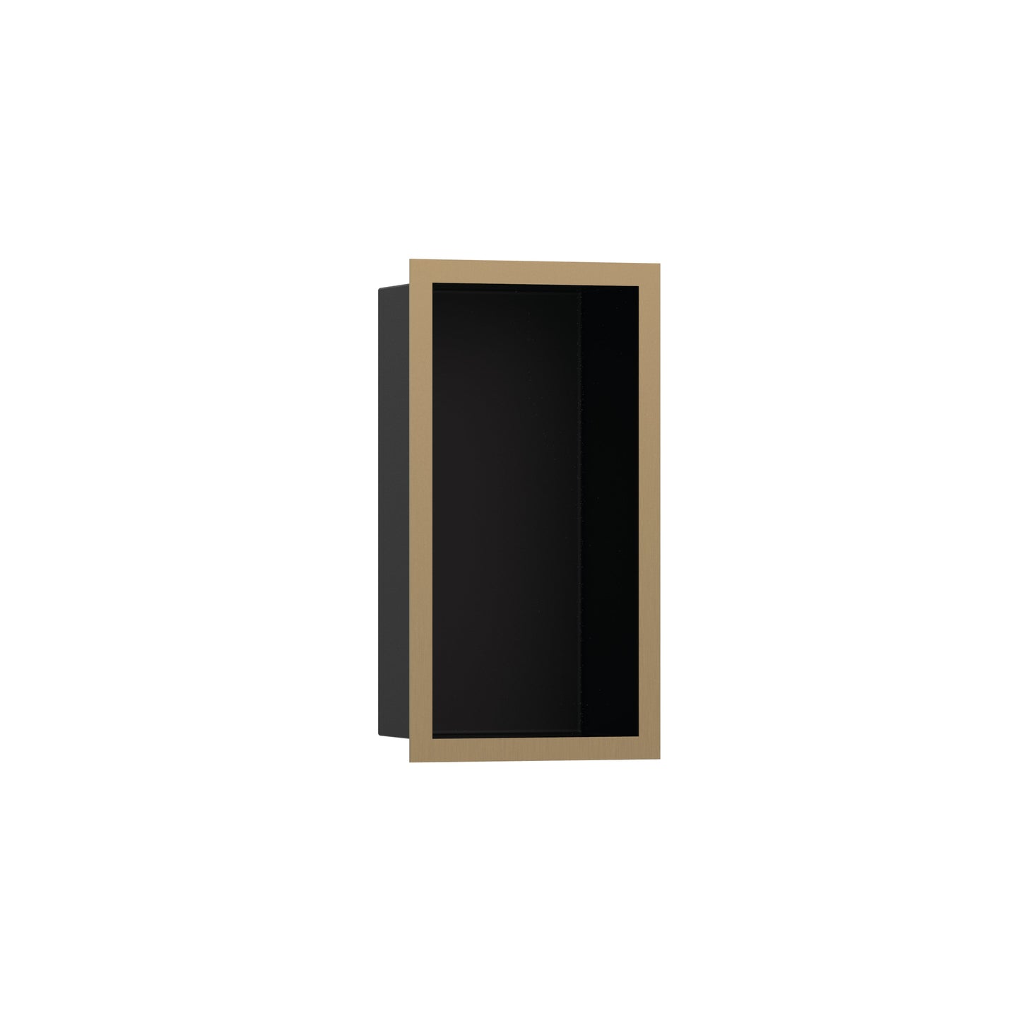 hansgrohe XtraStoris Individual Wall Niche Matte Black with Design Frame 12"x 6"x 4"
