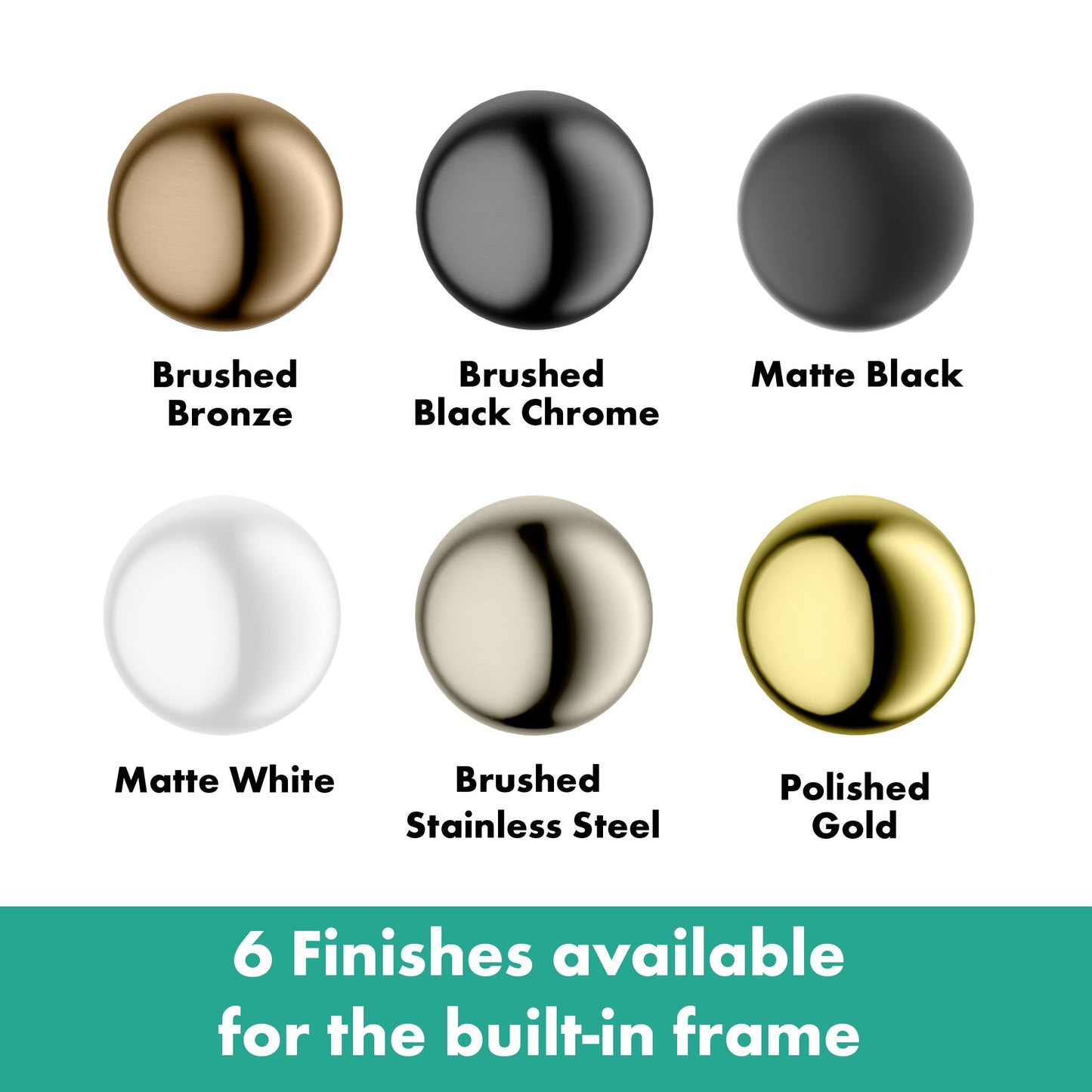 hansgrohe XtraStoris Individual Wall Niche Matte Black with Design Frame 12"x 6"x 4"