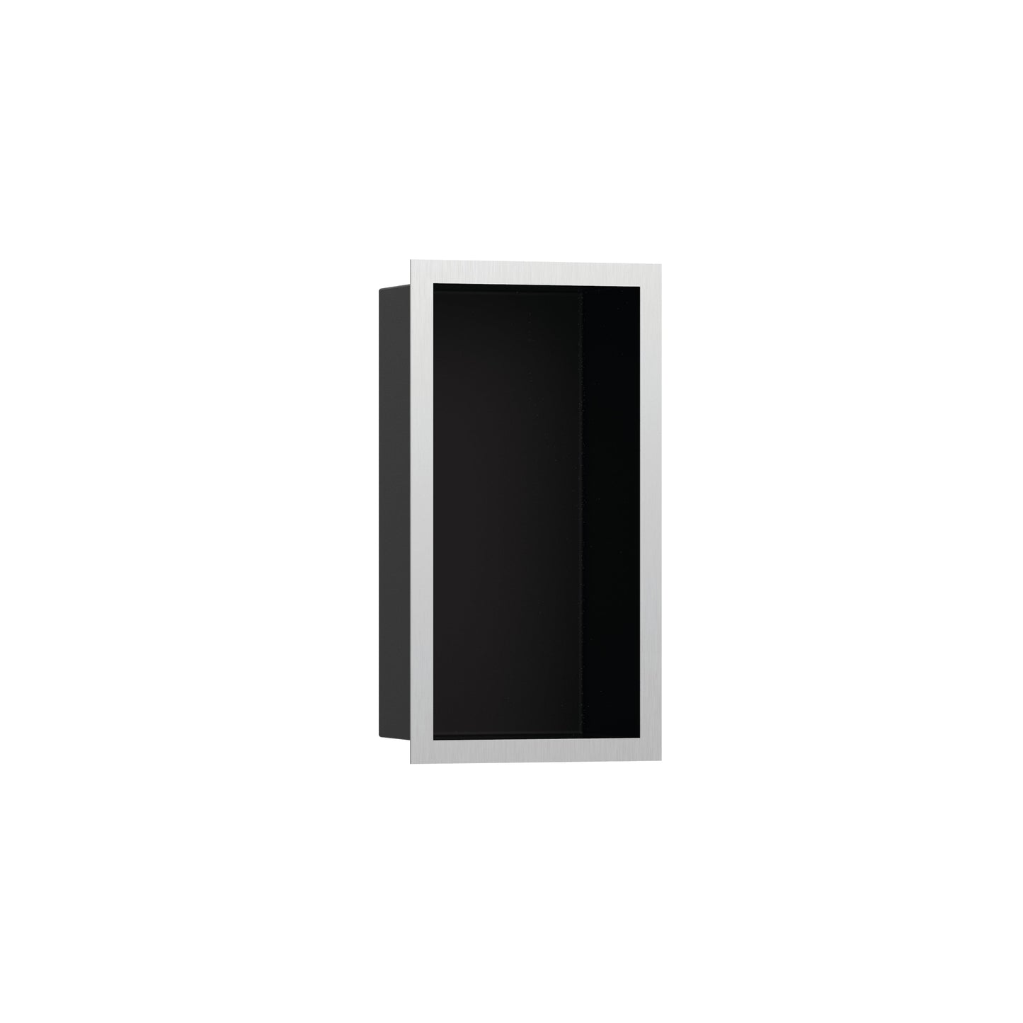 hansgrohe XtraStoris Individual Wall Niche Matte Black with Design Frame 12"x 6"x 4"