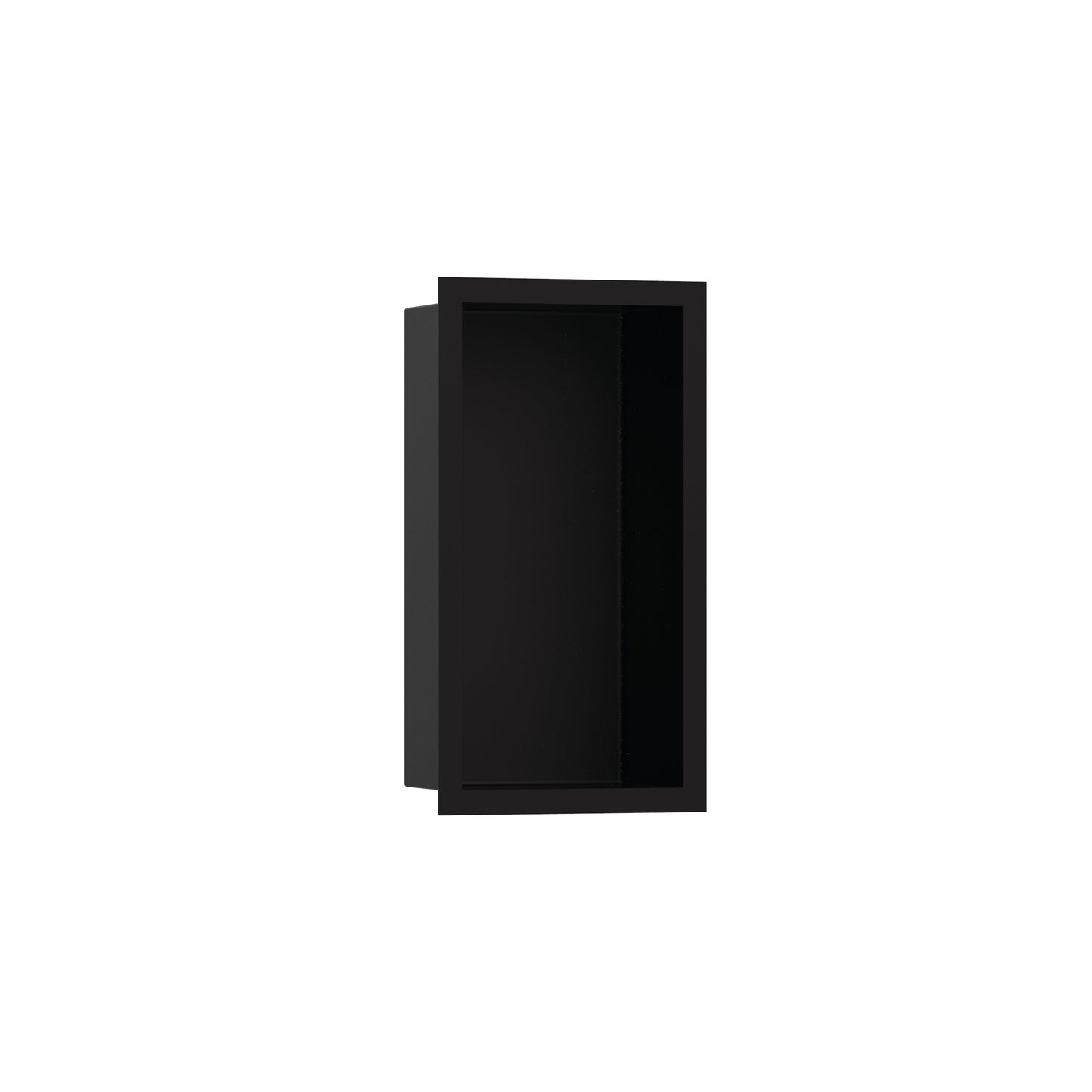 hansgrohe XtraStoris Individual Wall Niche Matte Black with Design Frame 12"x 6"x 4"
