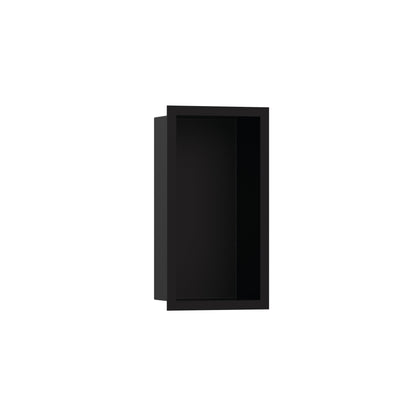 hansgrohe XtraStoris Individual Wall Niche Matte Black with Design Frame 12"x 6"x 4"