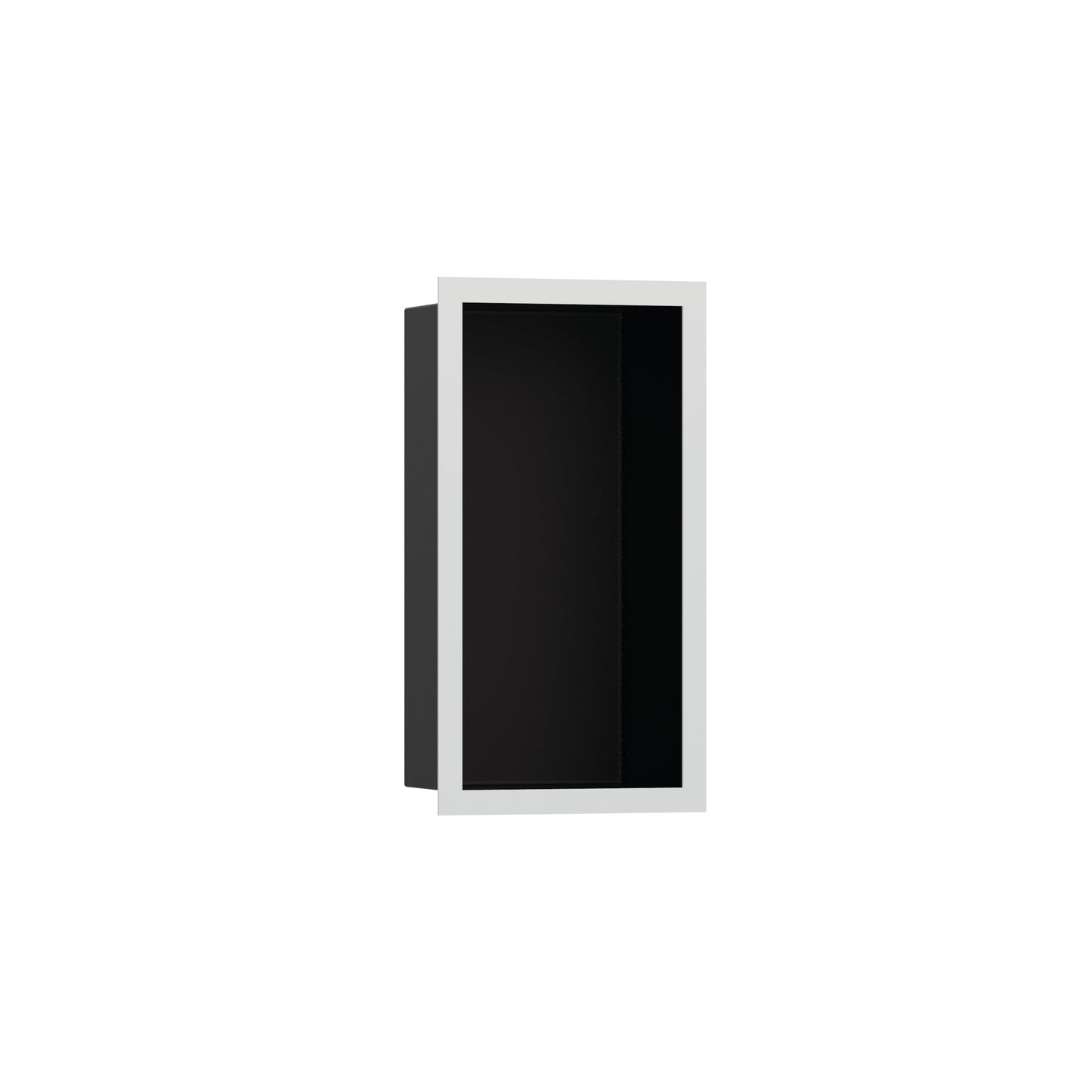 hansgrohe XtraStoris Individual Wall Niche Matte Black with Design Frame 12"x 6"x 4"