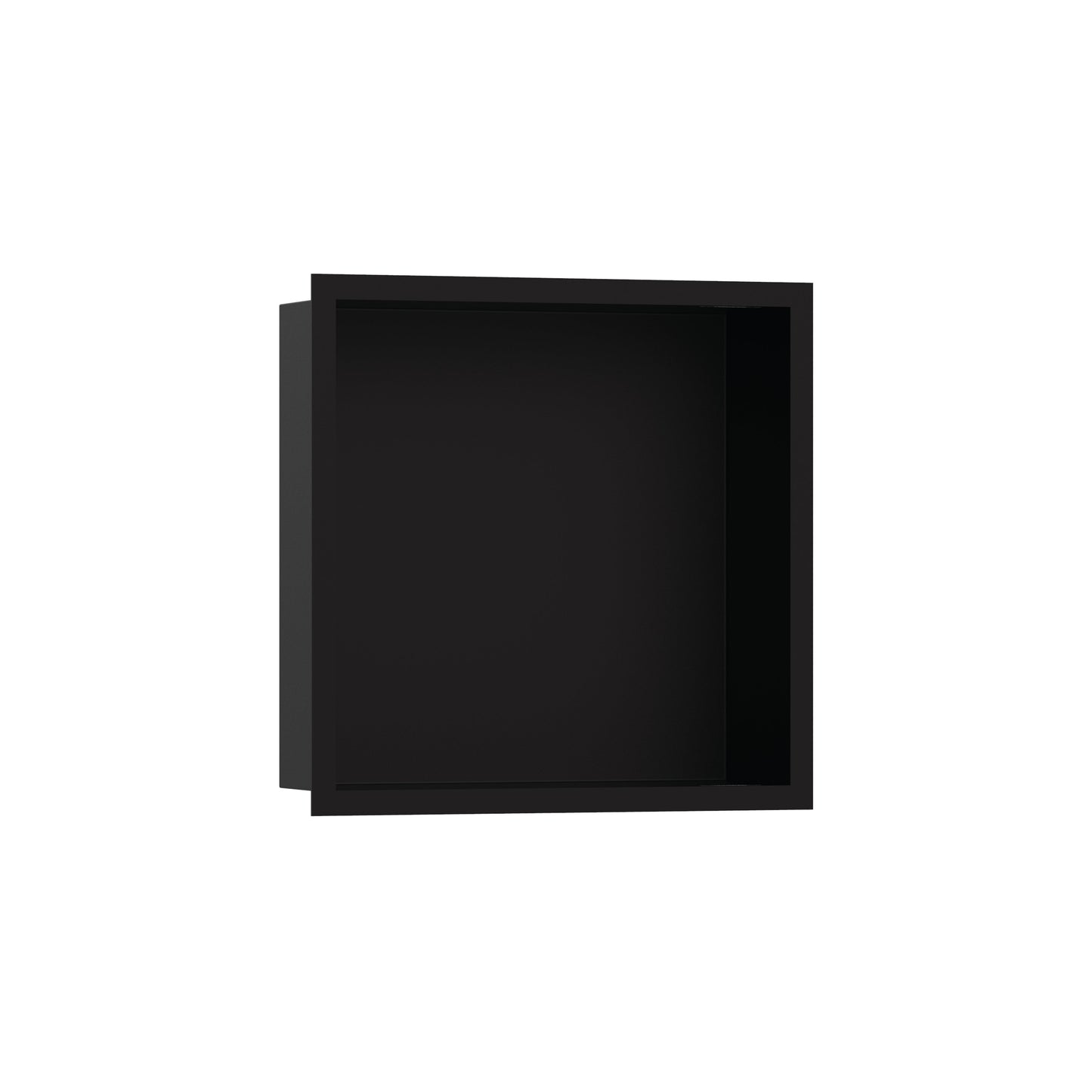 hansgrohe XtraStoris Individual Wall Niche Matte Black with Design Frame 12"x 12"x 4"