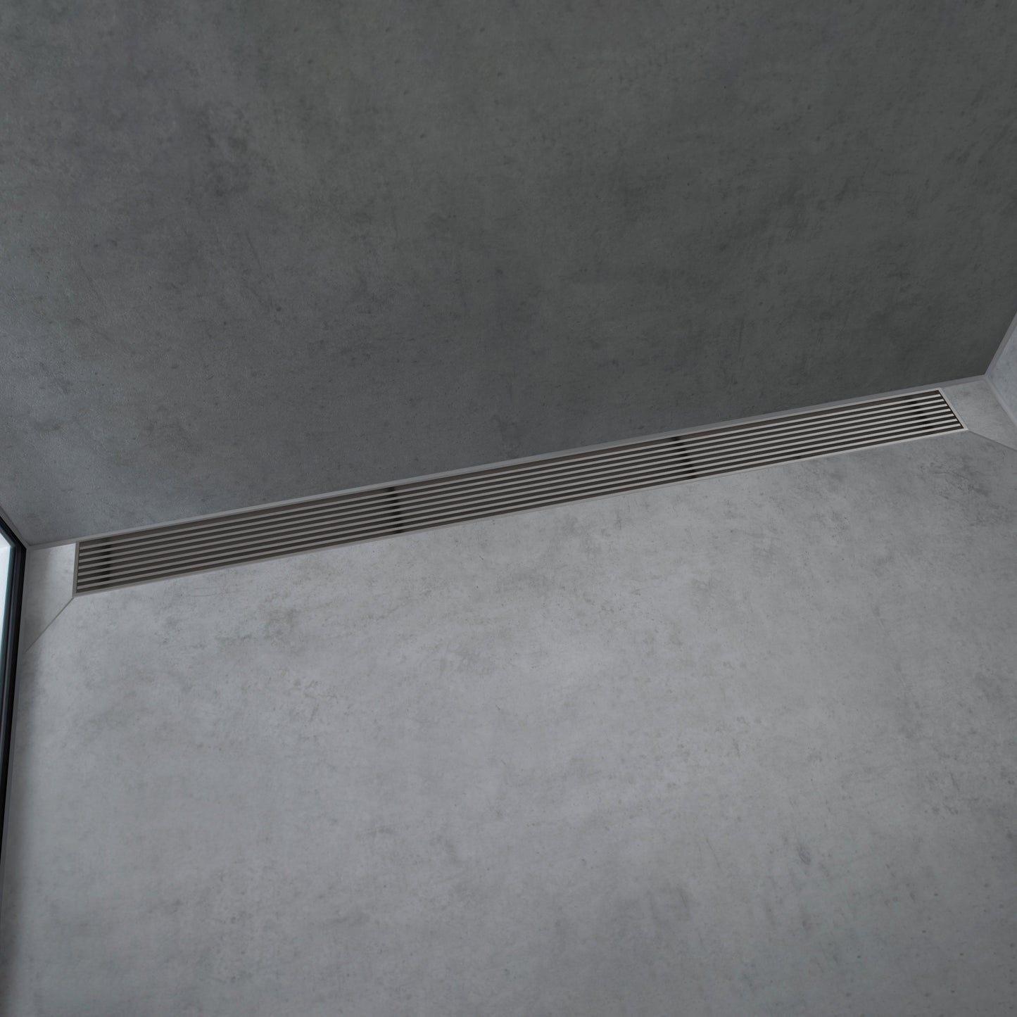 hansgrohe RainDrain Match Boardwalk Trim Broadwalk 27 5/8" with Height Adjustable Frame