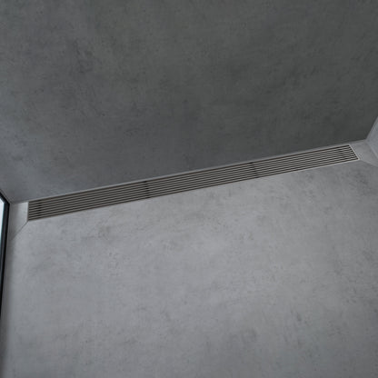 hansgrohe RainDrain Match Boardwalk Trim Broadwalk 27 5/8" with Height Adjustable Frame