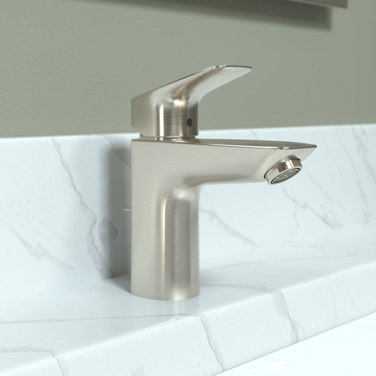 hansgrohe Logis Single-Hole Faucet 100 with Pop-Up Drain, 1.2 GPM