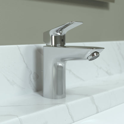 hansgrohe Logis Single-Hole Faucet 100 with Pop-Up Drain, 1.2 GPM