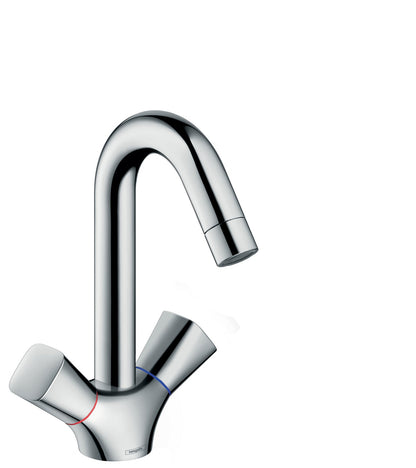 hansgrohe Logis Single-Hole Faucet 150 with Swivel Spout and Pop-Up Drain, 1.2 GPM