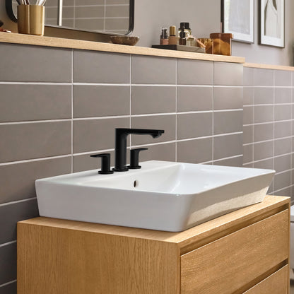 hansgrohe Rebris E Widespread Faucet 110 with Pop-Up Drain, 1.2 GPM