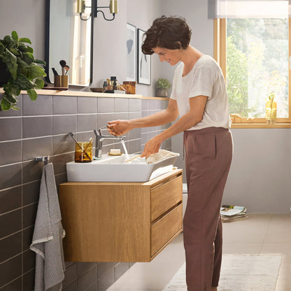 hansgrohe Rebris E Single-Hole Faucet 110 with Pop-Up Drain, 1.2 GPM
