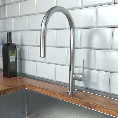 hansgrohe Talis N HighArc Kitchen Faucet, O-Style 2-Spray Pull-Down, 1.75 GPM