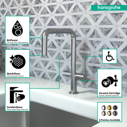 hansgrohe Talis N Kitchen Faucet, U-Style 1-Spray, 1.75 GPM