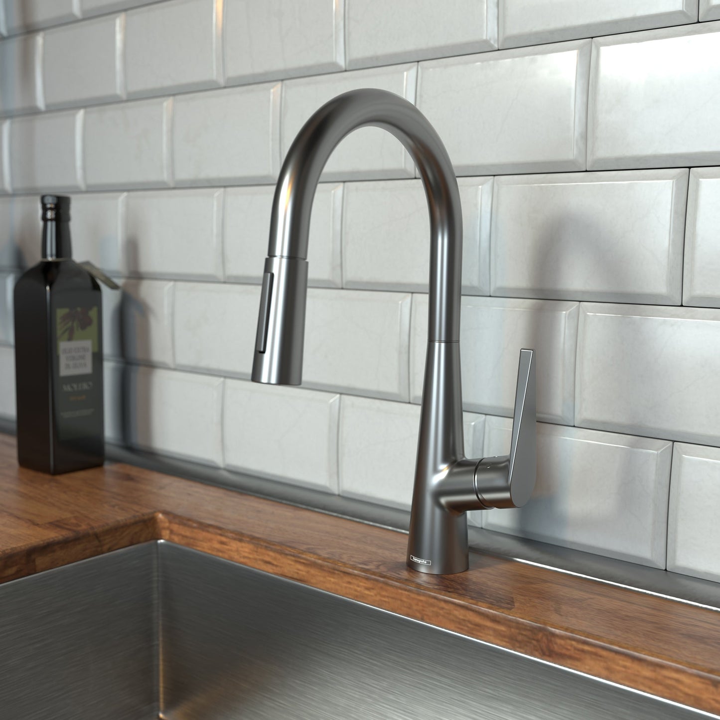 hansgrohe Talis S HighArc Kitchen Faucet, 2-Spray Pull-Down, 1.75 GPM