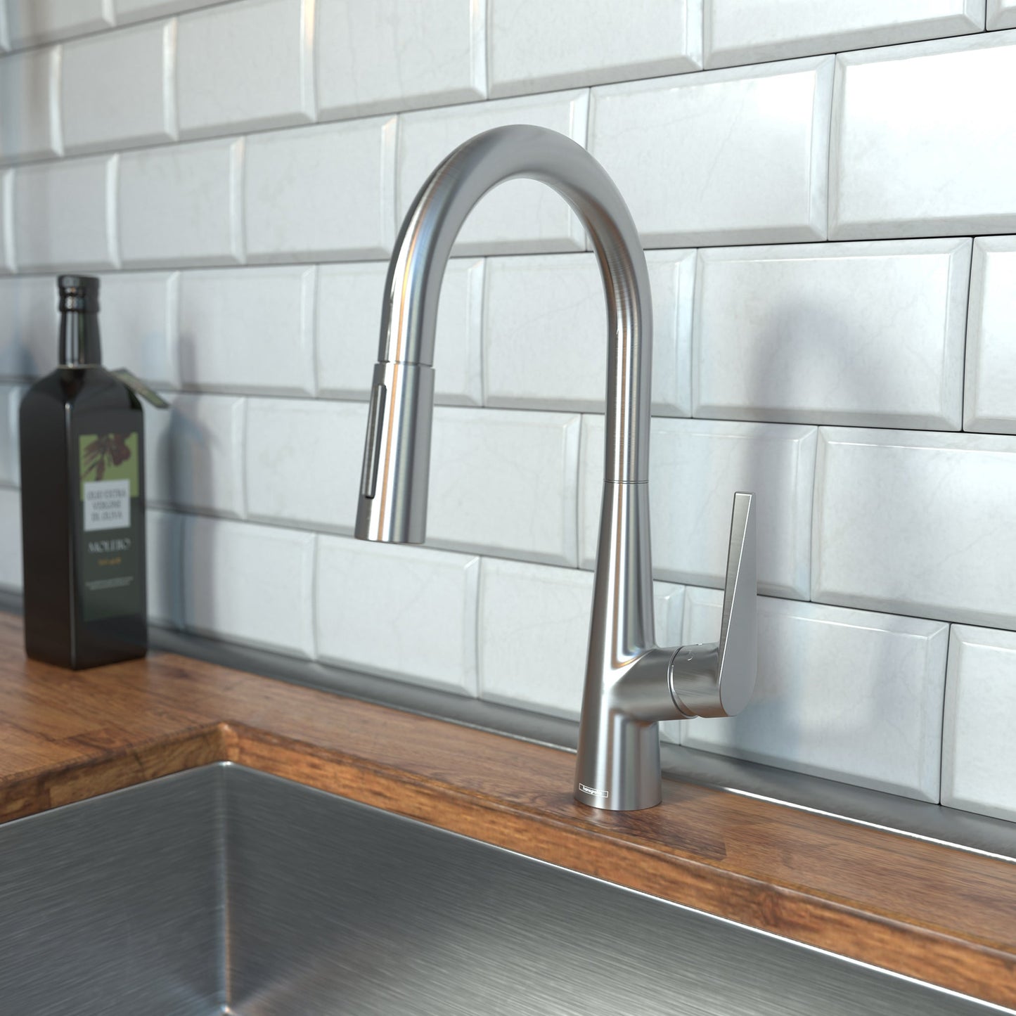 hansgrohe Talis S HighArc Kitchen Faucet, 2-Spray Pull-Down, 1.75 GPM