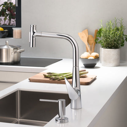 hansgrohe Talis Select S HighArc Kitchen Faucet, 2-Spray Pull-Out, 1.75 GPM