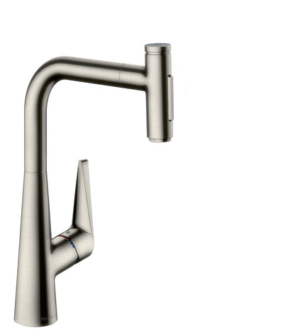 hansgrohe Talis Select S HighArc Kitchen Faucet, 2-Spray Pull-Out, 1.75 GPM