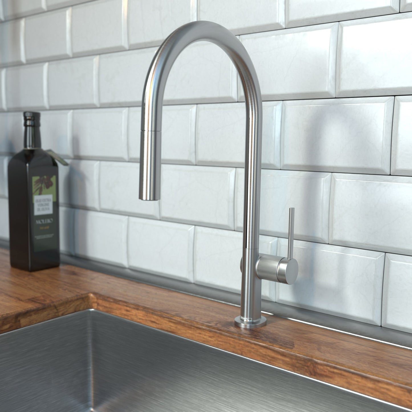 hansgrohe Talis N HighArc Kitchen Faucet, O-Style 2-Spray Pull-Down, 1.5 GPM