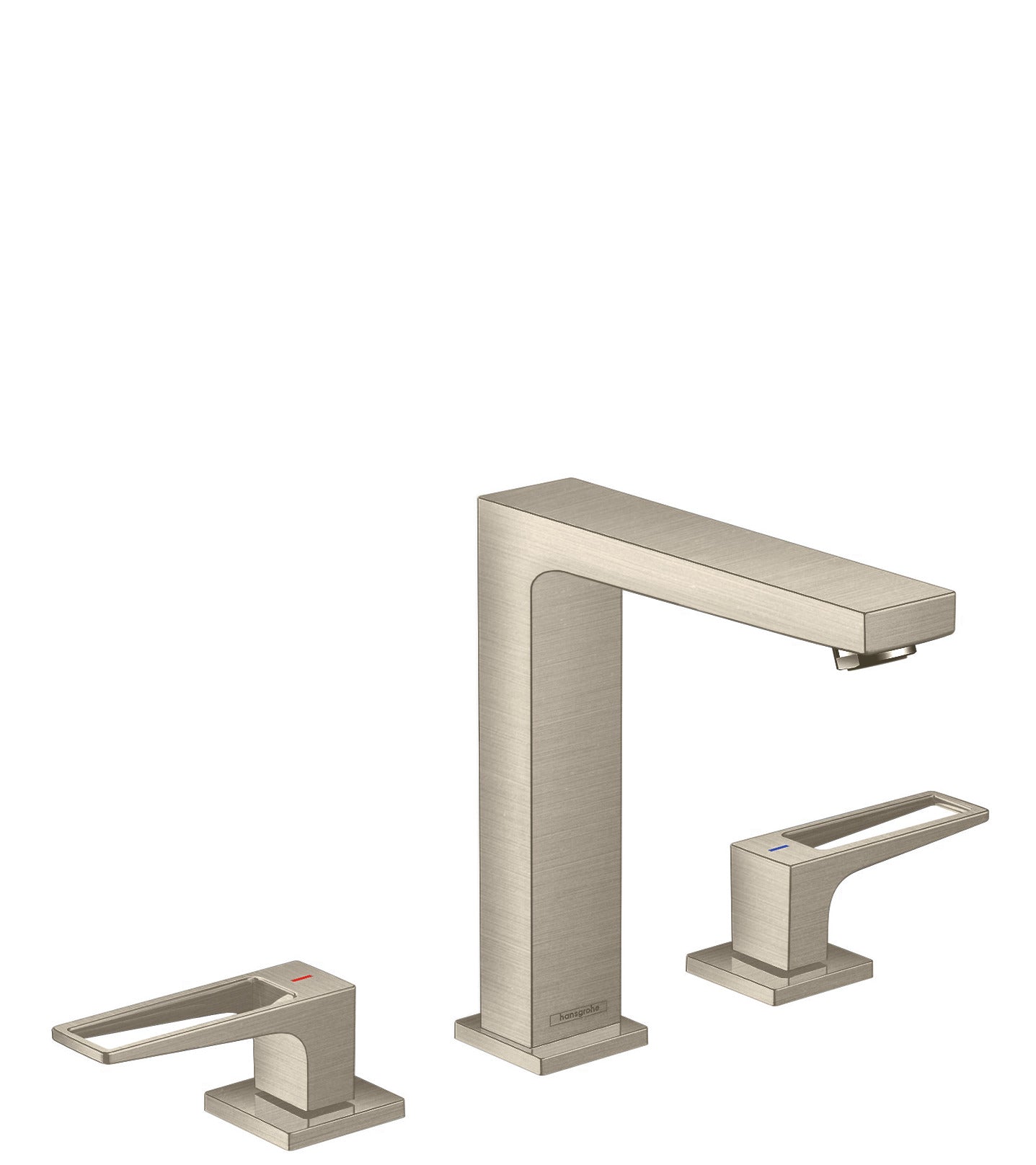 hansgrohe Metropol Widespread Faucet 160 with Loop Handles and Pop-Up Drain, 1.2 GPM