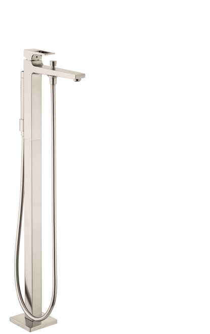 hansgrohe Metropol Freestanding Tub Filler Trim with Loop Handle and 1.75 GPM Handshower