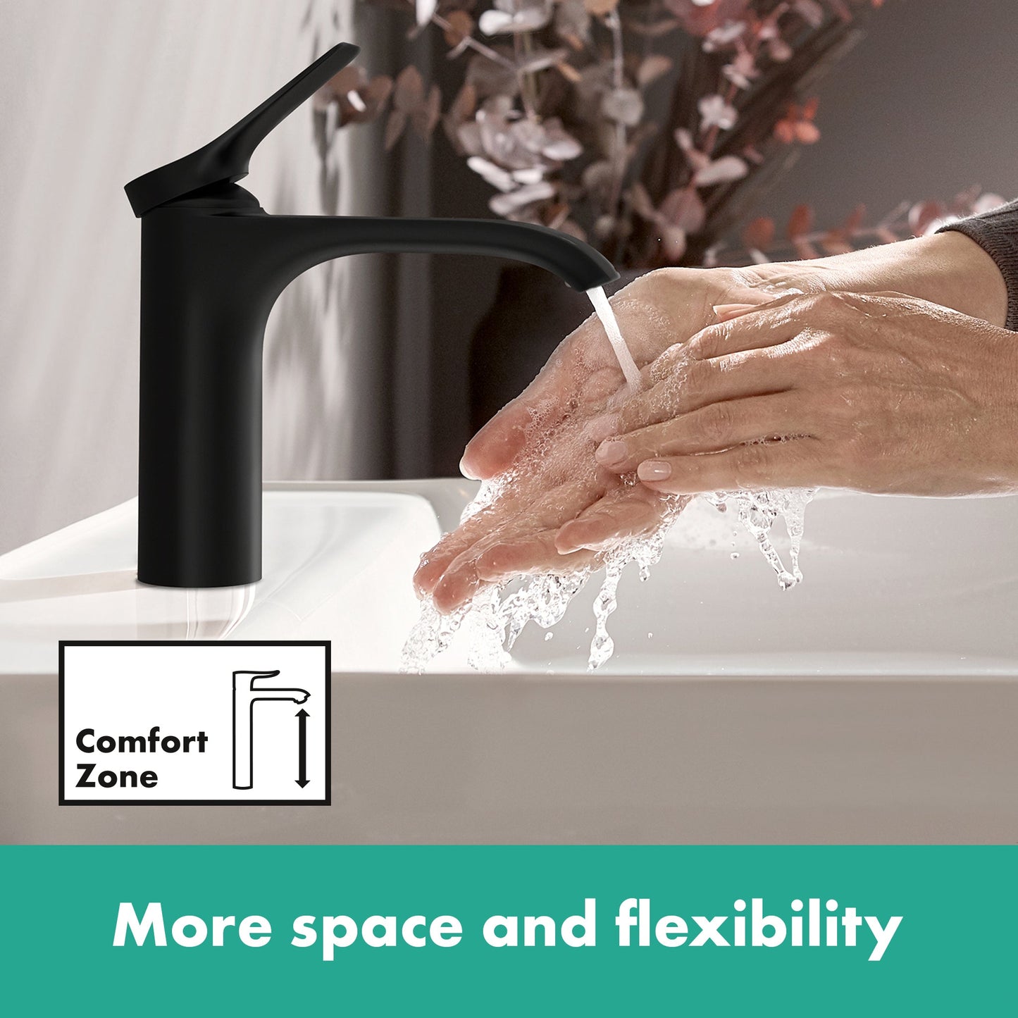 hansgrohe Vivenis Single-hole Faucet 80 with Pop--Up Drain, 1.2 GPM