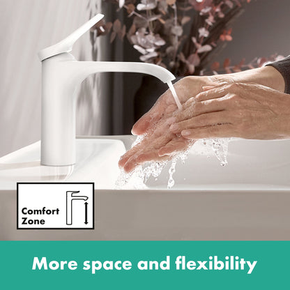 hansgrohe Vivenis Single-hole Faucet 210 with Swivel Spout and Pop-Up Drain, 1.2 GPM